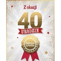 Karnet Urodziny 40