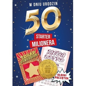 Karnet urodziny 50