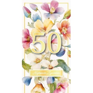 Karnet Urodziny 50