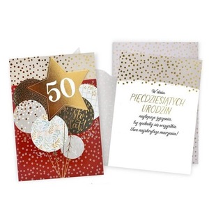 Karnet Urodziny 50