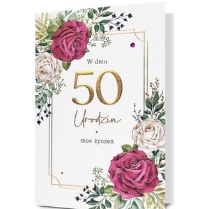 Karnet Urodziny 50