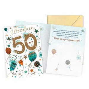 Karnet Urodziny 50