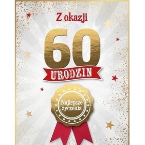 Karnet Urodziny 60