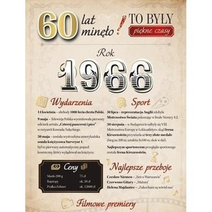 Karnet Urodziny 60