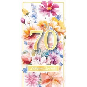 Karnet Urodziny 70