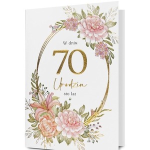 Karnet Urodziny 70