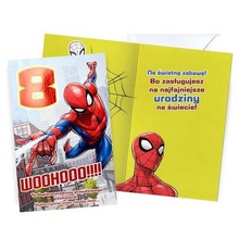 Karnet Urodziny 8 Spider-Man
