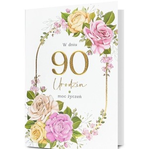 Karnet Urodziny 90