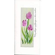 Karnet Urodziny DL U05 - Tulipany