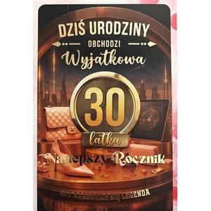 Karnet z wymiennymi rocznikami 30 damska