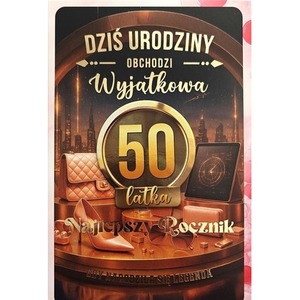 Karnet z wymiennymi rocznikami 50 damska