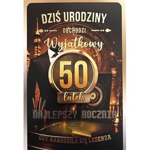 Karnet z wymiennymi rocznikami 50 męska