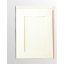 Karta passepartout + koperta perłowo-białe 5szt