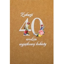 Kartka okolicznościowa eko Urodziny 40 TS50