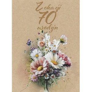 Kartka okolicznościowa Urodziny 70