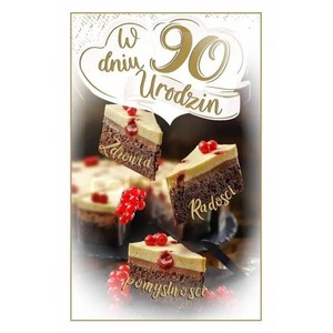 Kartka okolicznościowa Urodziny 90