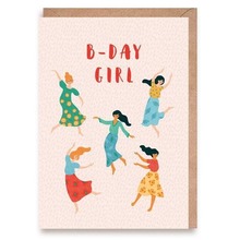 Kartka urodzinowa B-Day Girl, eko koperta