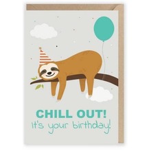 Kartka urodzinowa Chill Out, eko koperta K012