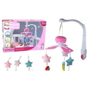 Karuzela do łóżeczka różowa