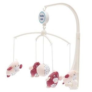 Karuzelka nad łóżeczko Kreciki różowa