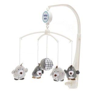 Karuzelka nad łóżeczko Kreciki szare