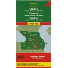 Kaukaz gruzja armenia azerbejdżan mapa 1:700 000