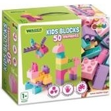 Kids Blocks klocki różowo-fioletowe 50el