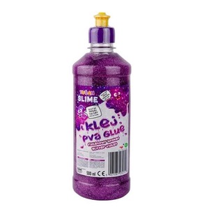 Klej brokatowy fiolet PVA 500ml TUBAN