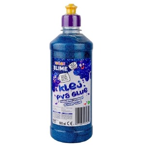 Klej brokatowy niebieski PVA 500ml TUBAN