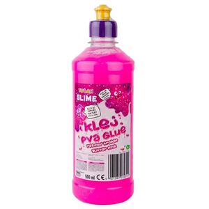 Klej brokatowy różowy PVA 500ml TUBAN