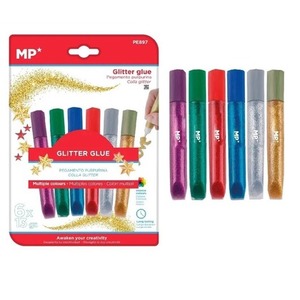 Klej brokatowy w płynie 6 kolorów