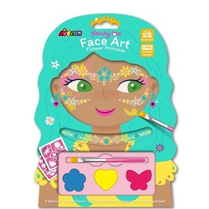 Klejnoty i farby do twarzy Kwiaty