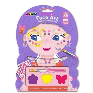 Klejnoty i farby do twarzy Motyl