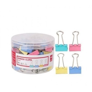 Klipsy mix kolorów 25mm 48szt DELI