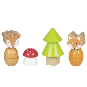 Klocki do wkręcania Leśni przyjaciele 14el