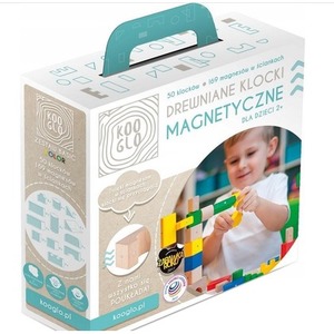 Klocki drewniane Basic Colour 50szt