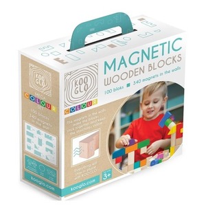 Klocki drewniane Mega Colour 100szt