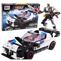 Klocki konstrukcyjne samochód sportowy robot 2w1