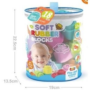 Klocki miękkie 18szt