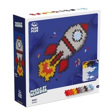 Klocki Plus-Plus Puzzle By Numbers Rakieta 500el