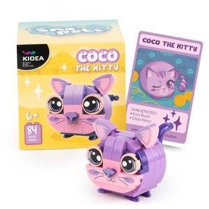 Klocki Snapets Kot fioletowy Kidea