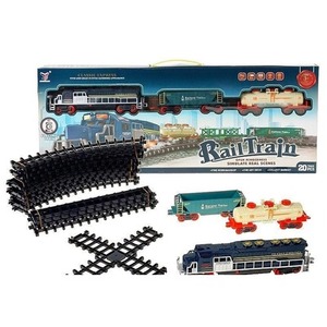 Kolejka na baterie tor ósemka światło dźwięk