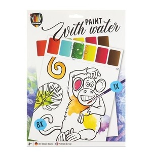 Kolorowanie wodne A4 Małpa