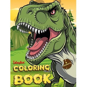 Kolorowanie z naklejkami Świat dinozaurów