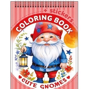 Kolorowanka 105x148 z naklejkami Gnomy