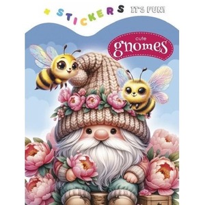 Kolorowanka 135x190 z naklejkami Urocze gnomy