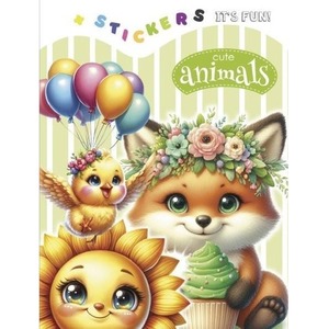 Kolorowanka 135x190 z naklejkami Urocze zwierzaki