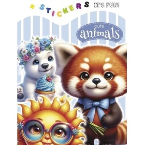 Kolorowanka 135x190 z naklejkami Urocze zwierzaki