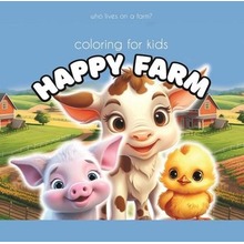 Kolorowanka 140x140 Happy Farm krowa