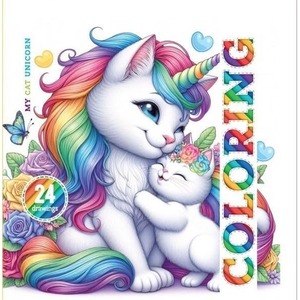 Kolorowanka 140x140 Kotorożka 24 obrazki